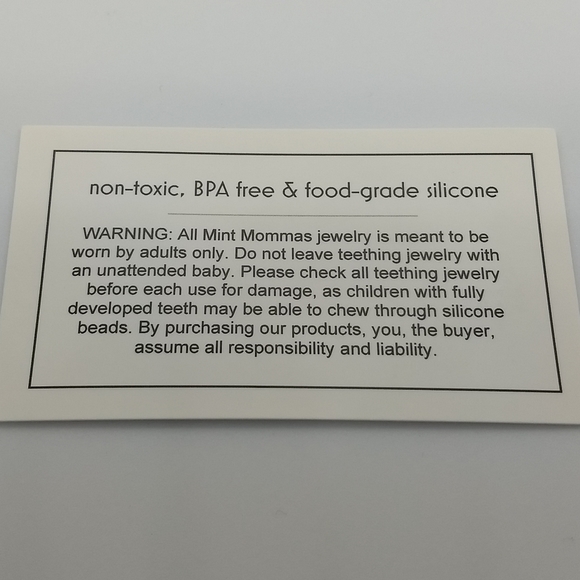 Chic Momma (Longline Neutral) Teething Necklace - Picture 2 of 2